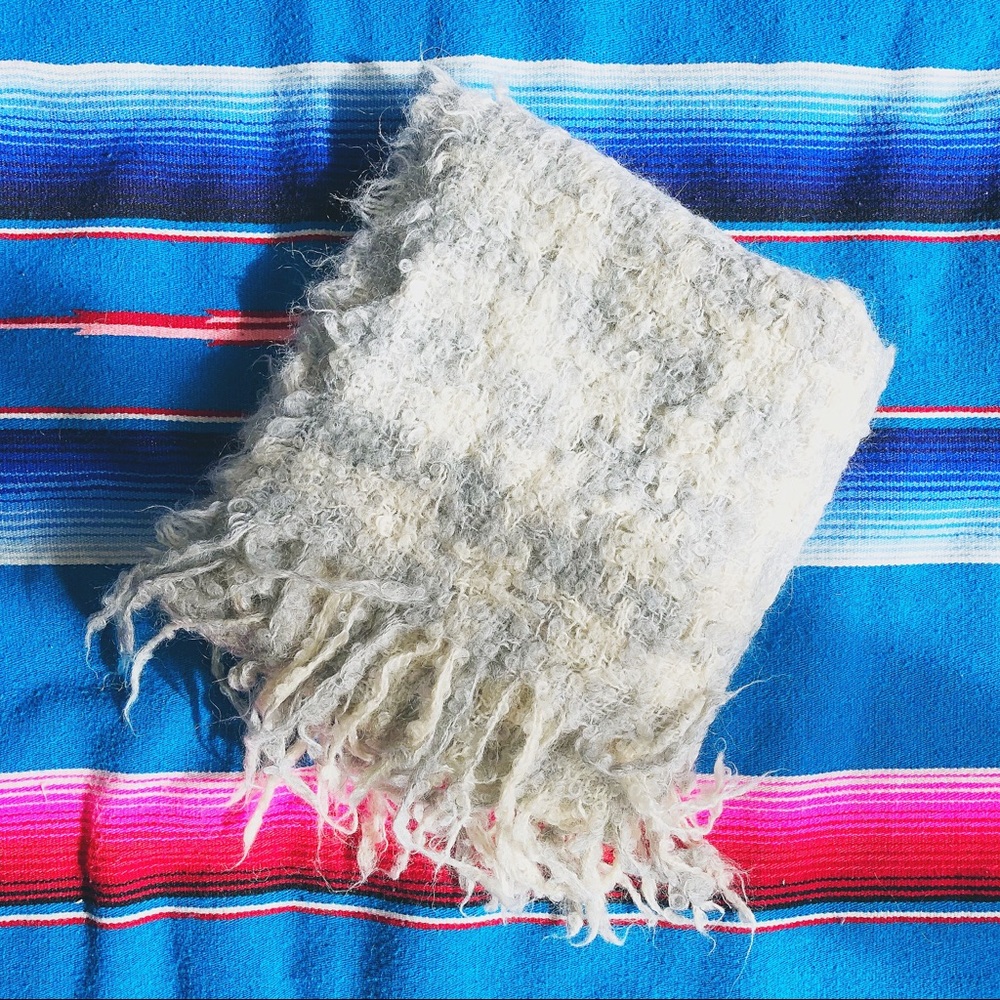 mohair blanket scarf